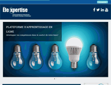 Tablet Screenshot of moodle.elexpertise.qc.ca