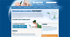 Desktop Screenshot of elexpertise.qc.ca