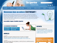 Tablet Screenshot of elexpertise.qc.ca